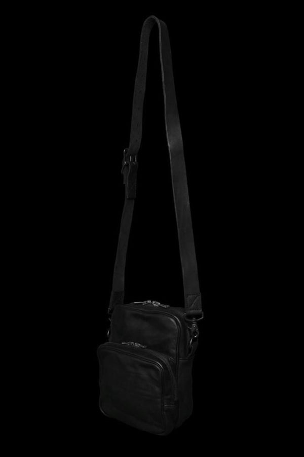 DOUBLE SHOULDER GARMENT-DYED SMALL SHOULDER BAG