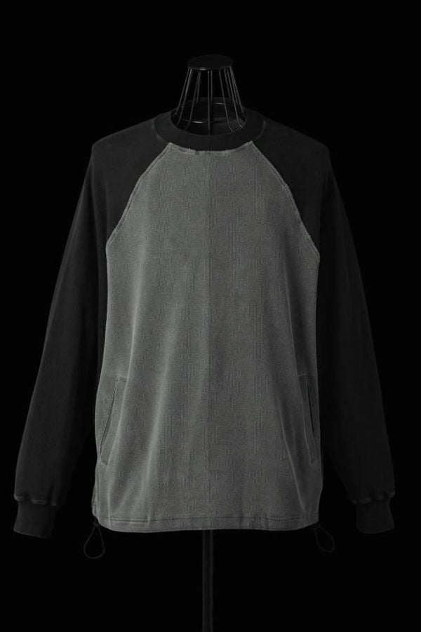 STRETCH HEAVY TEREKO FADED RAGLAN SLEEVES PULLOVER
