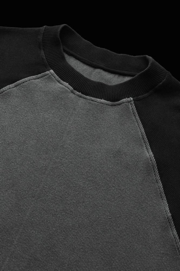 STRETCH HEAVY TEREKO FADED RAGLAN SLEEVES PULLOVER