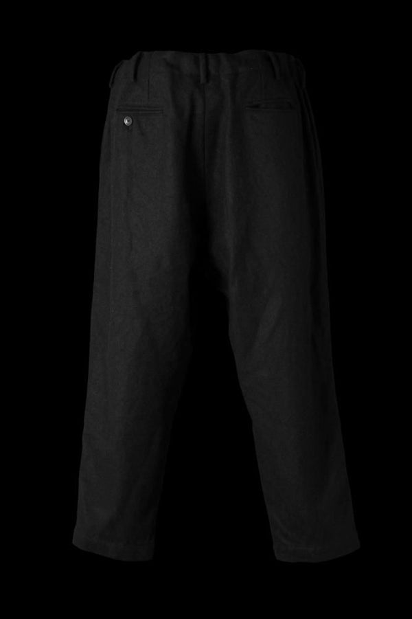 WOOL FLANNEL PANTS "GARMENT-WASH"