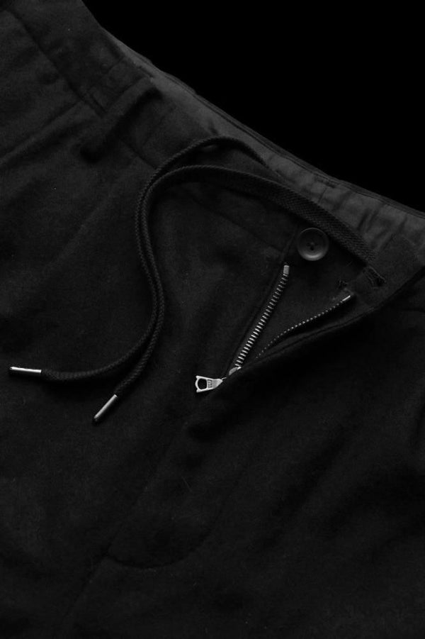 WOOL FLANNEL PANTS "GARMENT-WASH"