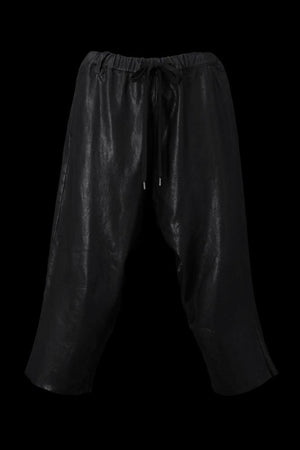MARYAM ITALY DEERSKIN “GARMENT-DYED” CROPPED PANTS