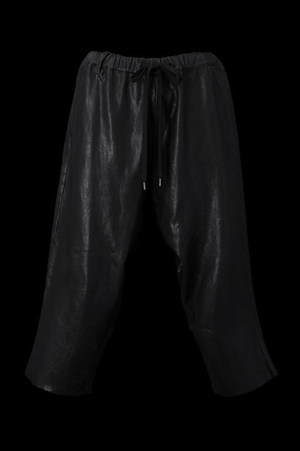 MARYAM ITALY DEERSKIN “GARMENT-DYED” CROPPED PANTS