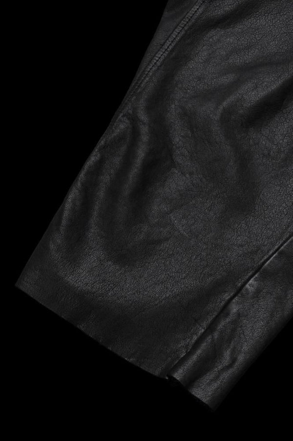MARYAM ITALY DEERSKIN “GARMENT-DYED” CROPPED PANTS