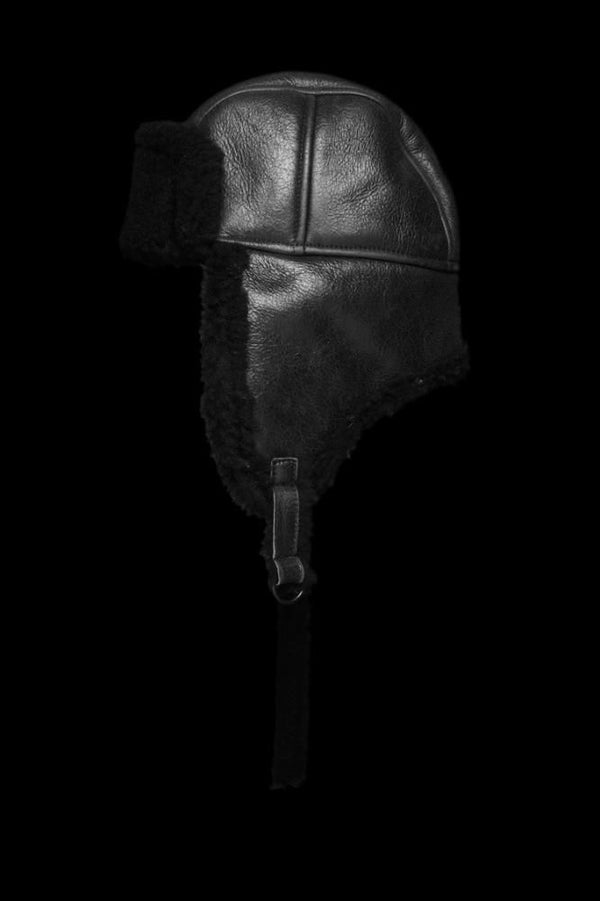 SPANISH MOUTON NATIVE BOMBER FINISH AVIATOR HAT