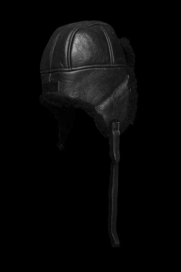 SPANISH MOUTON NATIVE BOMBER FINISH AVIATOR HAT