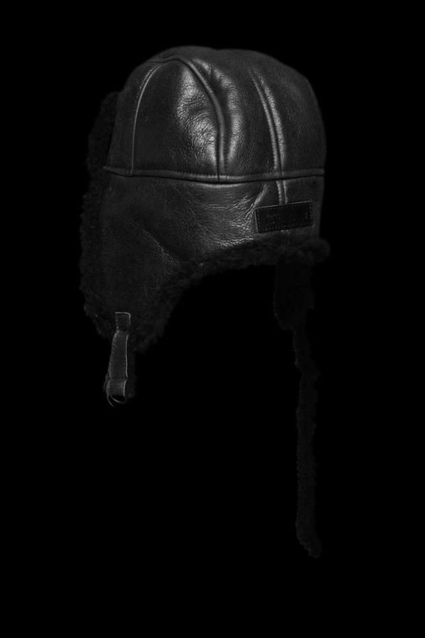 SPANISH MOUTON NATIVE BOMBER FINISH AVIATOR HAT