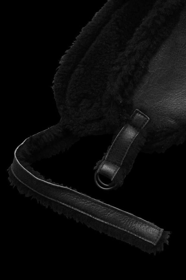 SPANISH MOUTON NATIVE BOMBER FINISH AVIATOR HAT