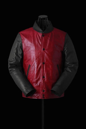 KANGAROO SUEDE “NAPPALAN-FINISH” VARSITY JACKET
