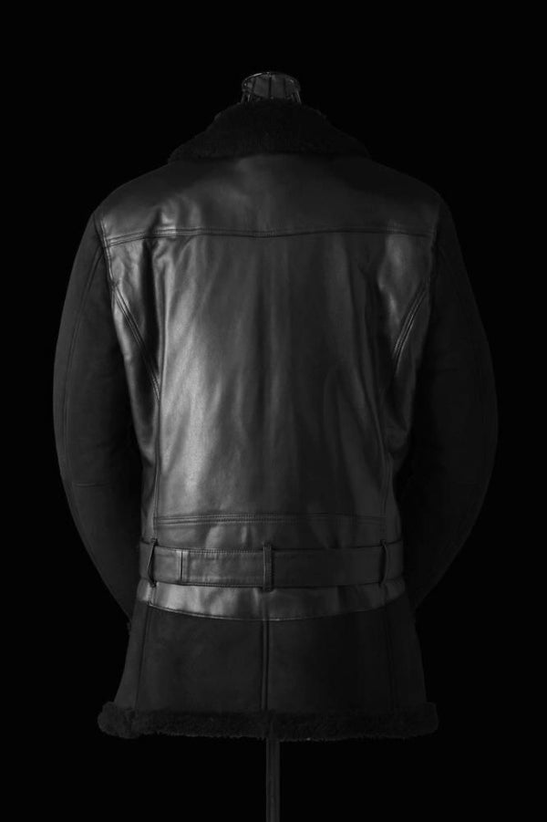 SPANISH MOUTON + SHEEP DOUBLE LAYERED RIDERS COAT