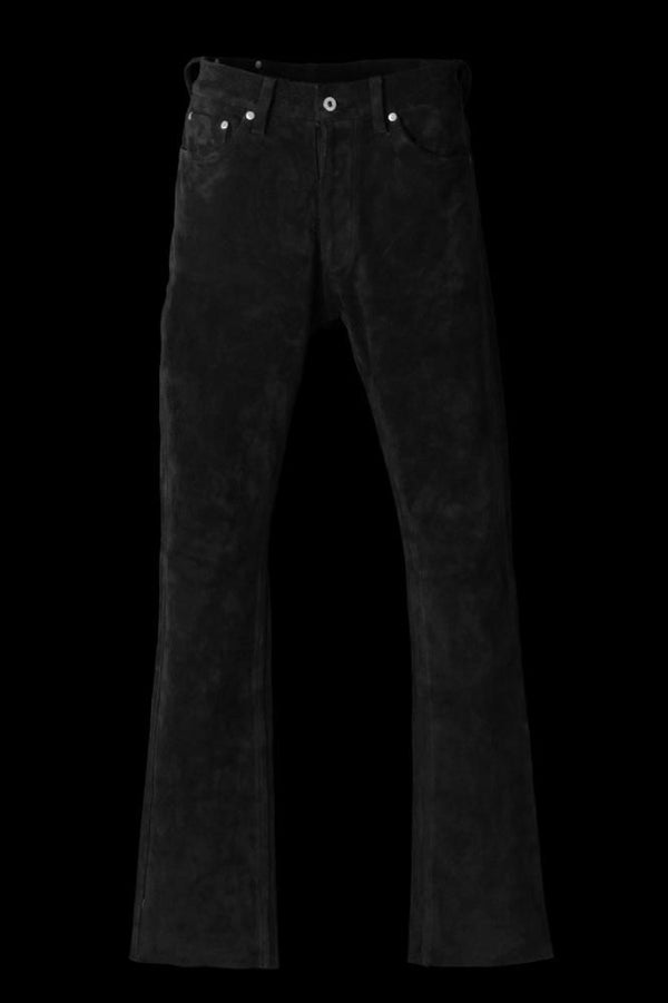 JAPAN STEER VELOR SUEDE COMBINATION TANNED “GARMENT-DYED” PANTS