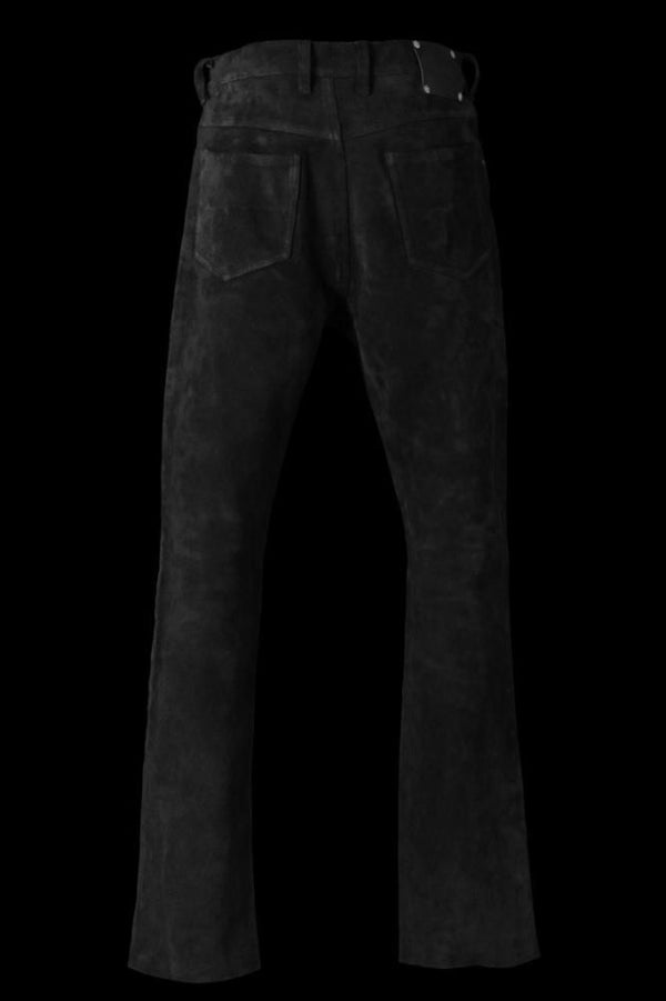 JAPAN STEER VELOR SUEDE COMBINATION TANNED “GARMENT-DYED” PANTS