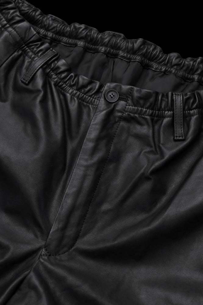 XX Yohji Yamamoto MONOCHROME LUXURY STEER RANDOM TUCK PANTS
