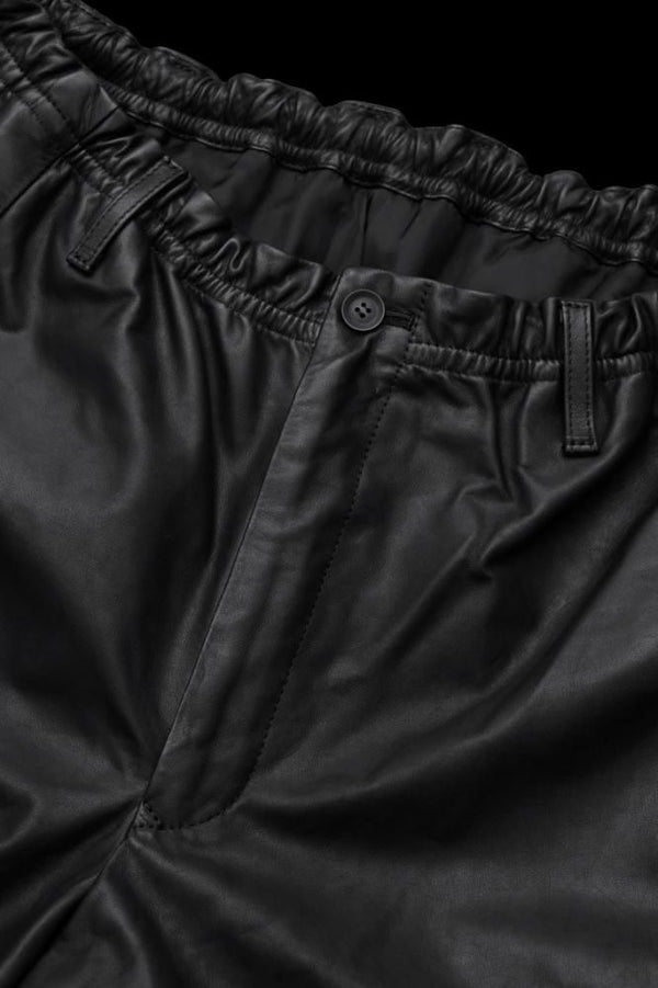 XX Yohji Yamamoto MONOCHROME LUXURY STEER RANDOM TUCK PANTS