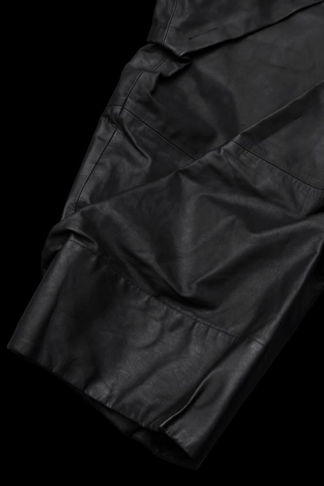 ⚠️ろく XX Yohji Yamamoto MONOCHROME LUXURY STEER RANDOM TUCK PANTS