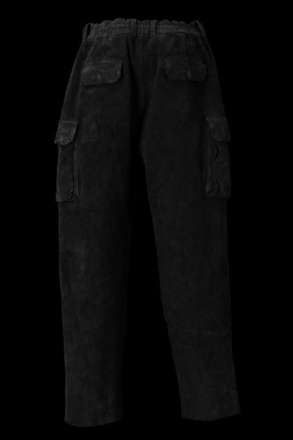 JAPAN STEER VELOR SUEDE COMBINATION TANNED “GARMENT-DYED” MILITARY TROUSERS M47