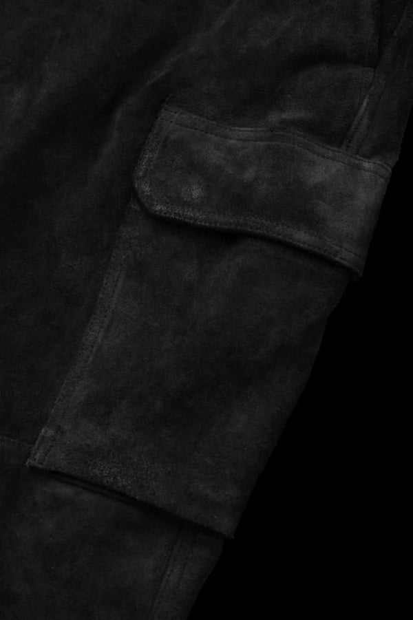 JAPAN STEER VELOR SUEDE COMBINATION TANNED “GARMENT-DYED” MILITARY TROUSERS M47