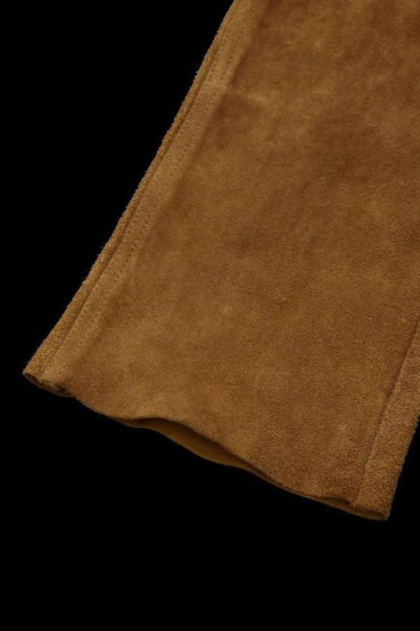 JAPAN STEER VELOR SUEDE COMBINATION TANNED “GARMENT-DYED” PANTS