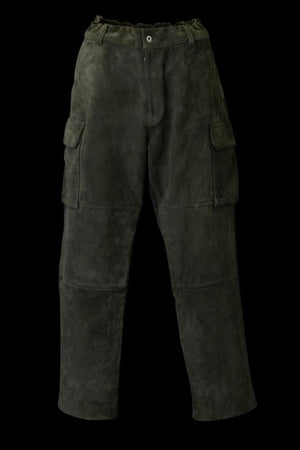 JAPAN STEER VELOR SUEDE COMBINATION TANNED “GARMENT-DYED” MILITARY TROUSERS M47