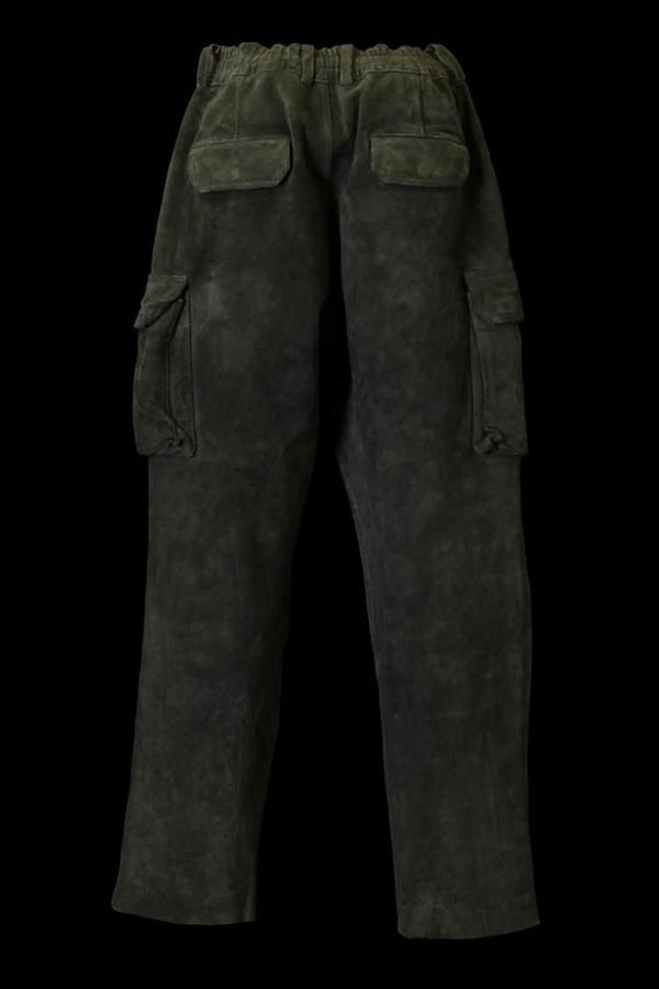 JAPAN STEER VELOR SUEDE COMBINATION TANNED “GARMENT-DYED” MILITARY TROUSERS M47