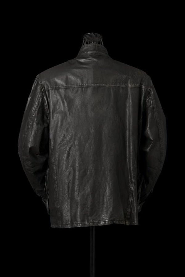 JAPAN STEER WHITE+MIMOSA/TANNED “GARMENT-DYED+USED-PROCESSED” MOTORCYCLE JACKET
