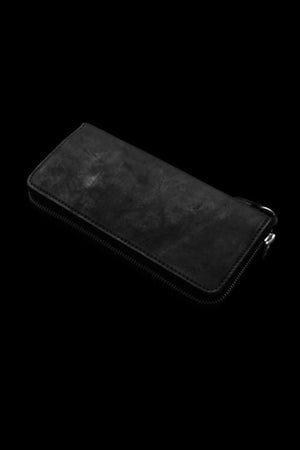 JP SHOULDER GARMENT-DYED ROUND FASTNER WALLET