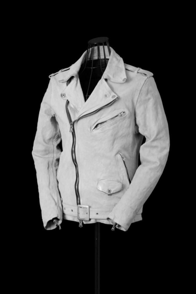 ジャケット・アウター JAPAN CALF NATURAL DYED DOUBLE RIDERS JAPAN CALF NATURAL DYED “GARMENT-WASH” DOUBLE RIDERS - BACKLASH