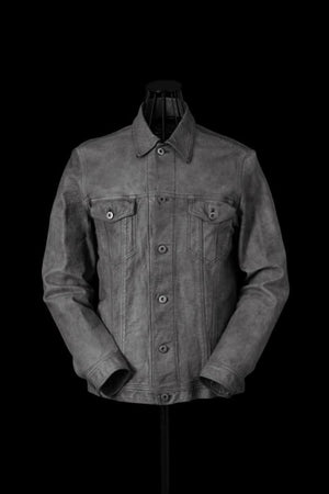 JAPAN CALF WET WHITE “GARMENT-SUMI-DYED” 3RD. JACKET
