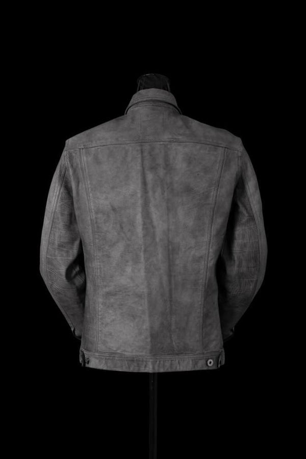 JAPAN CALF WET WHITE “GARMENT-SUMI-DYED” 3RD. JACKET