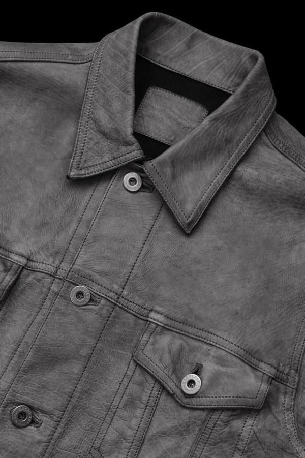 JAPAN CALF WET WHITE “GARMENT-SUMI-DYED” 3RD. JACKET
