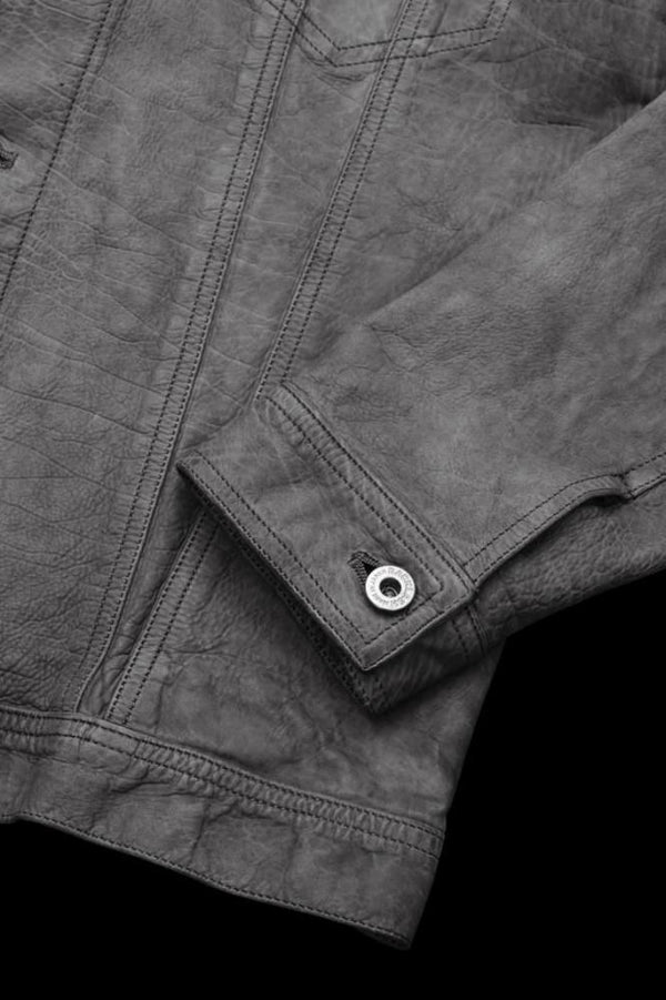 JAPAN CALF WET WHITE “GARMENT-SUMI-DYED” 3RD. JACKET