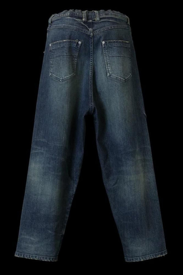 STRETCH DENIM OVERFITTING PANTS "NEW USED"