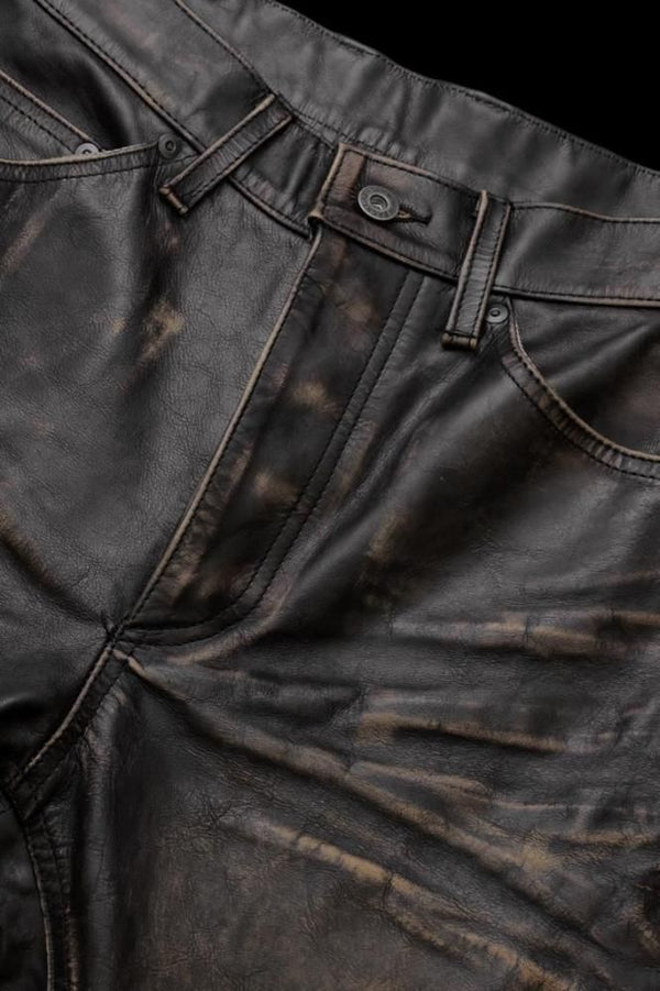 JAPAN STEER BROWN CORE ANTIQUE “VINTAGE-FINISH” PANTS