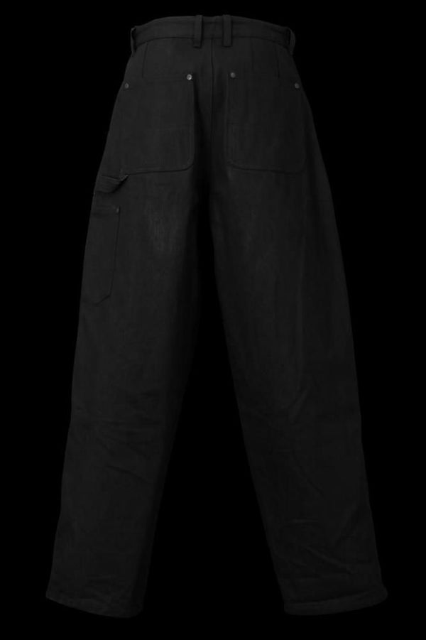 11oz DENIM UTILITY PANTS "COATING LEATHER POWDER"