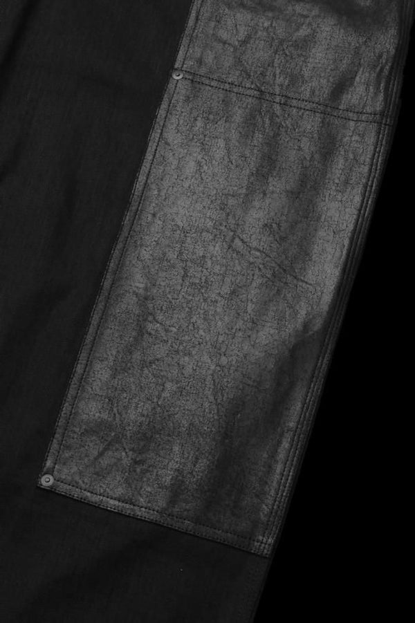 11oz DENIM UTILITY PANTS "COATING LEATHER POWDER"
