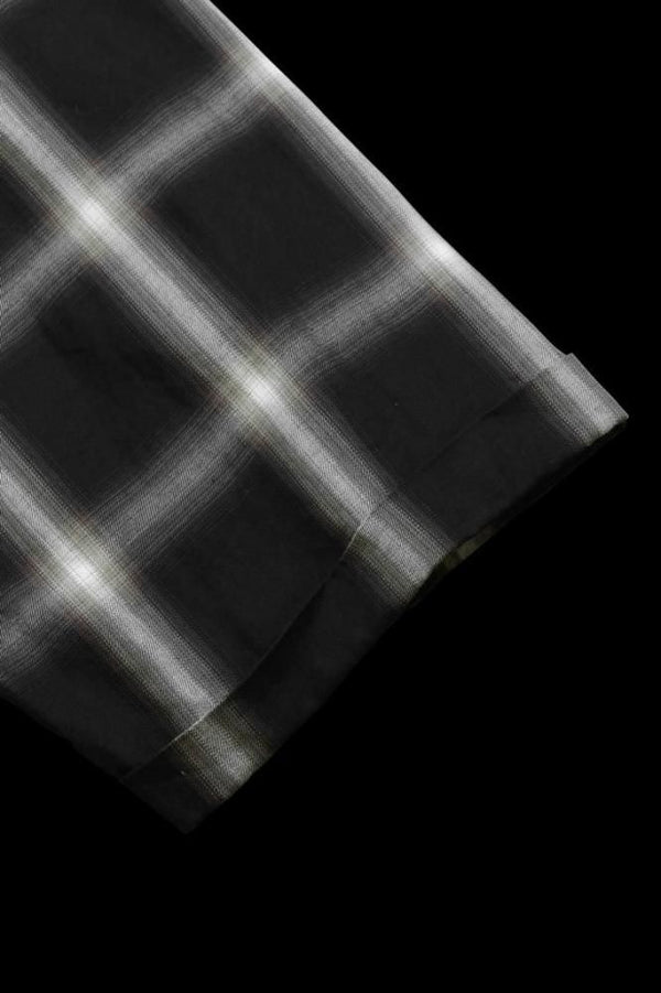 OMBRE CHECK OPEN COLLAR SHIRT H/S “GARMENT-WASH”