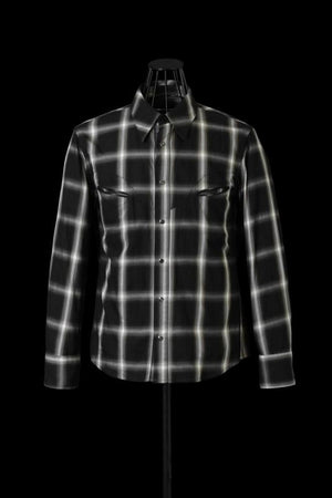 OMBRE CHECK WESTERN SHIRT “GARMENT-WASH”