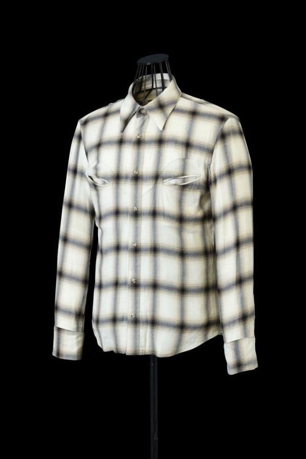 OMBRE CHECK WESTERN SHIRT “GARMENT-WASH”