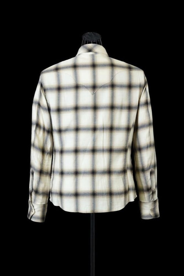 OMBRE CHECK WESTERN SHIRT “GARMENT-WASH”