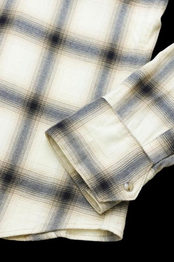 OMBRE CHECK WESTERN SHIRT “GARMENT-WASH”