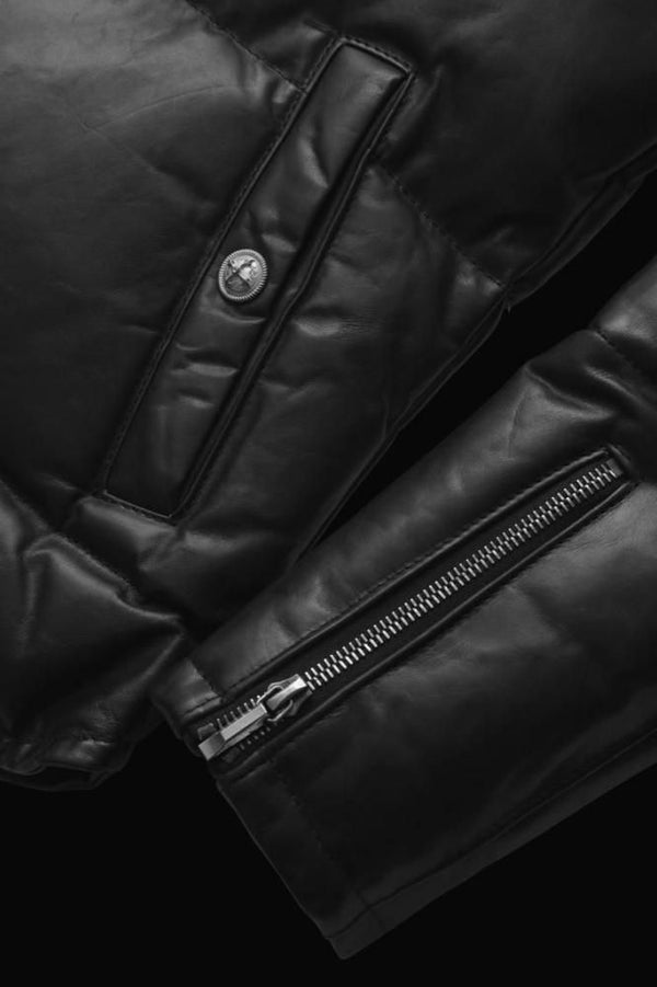 THE LINE GUIDI CALF Vitello Fiore + POLISH WHITE GOOSE DOWN JACKET