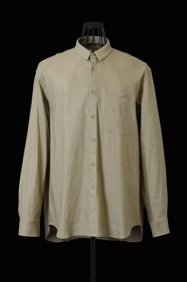 STRETCH LINEN-RAYON SHIRT