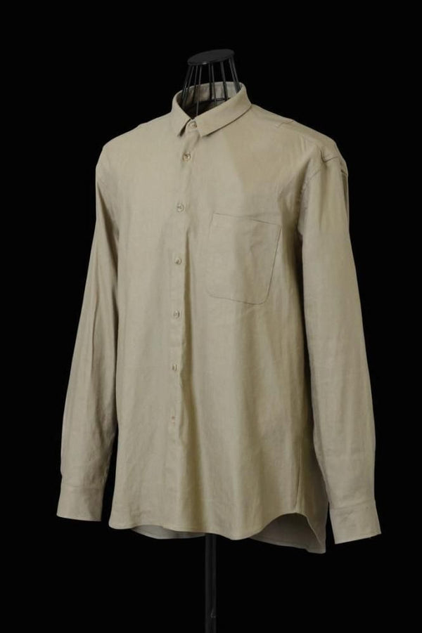 STRETCH LINEN-RAYON SHIRT