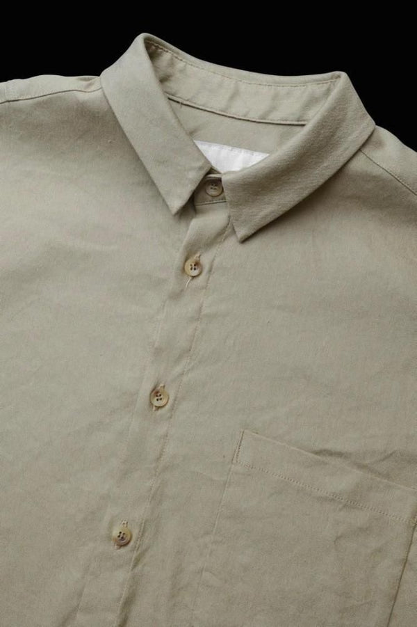 STRETCH LINEN-RAYON SHIRT