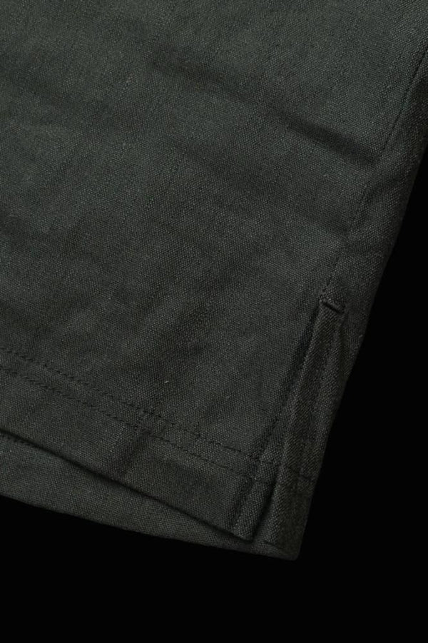 STRETCH LINEN-RAYON SKIPPER SHIRT