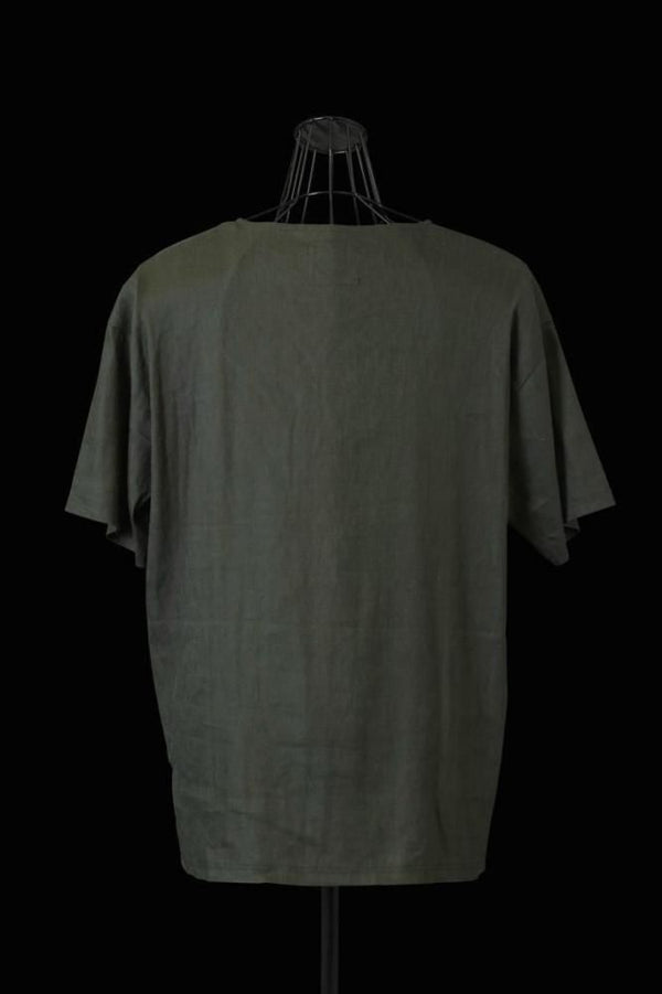STRETCH LINEN-RAYON PULLOVER SHIRT