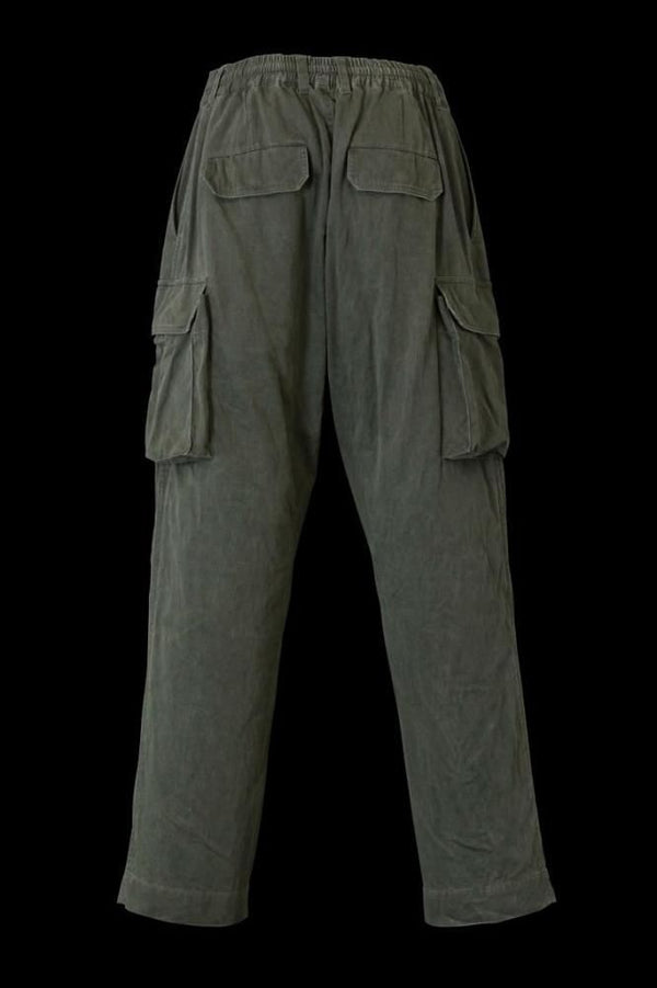 PIGMENT COATING COTTON SATEEN MILITARY TROUSERS M47 "GARMENT-WASH"