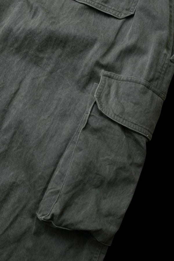 PIGMENT COATING COTTON SATEEN MILITARY TROUSERS M47 "GARMENT-WASH"