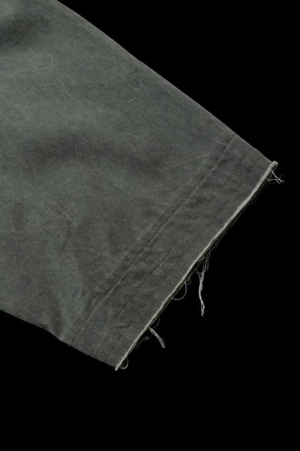 PIGMENT COATING COTTON SATEEN S/S SHIRT "GARMENT-WASH"