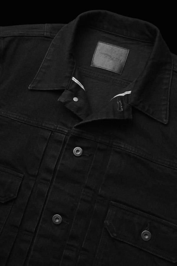THE DENIM STRETCH SELVEDGE DENIM 2ND. JACKET “ONEWASH.BLACK”